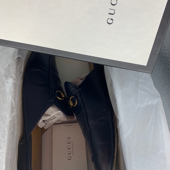 Gucci Princetown loafer mules, navy blue, size 41 1/2 - Picture 5 of 12